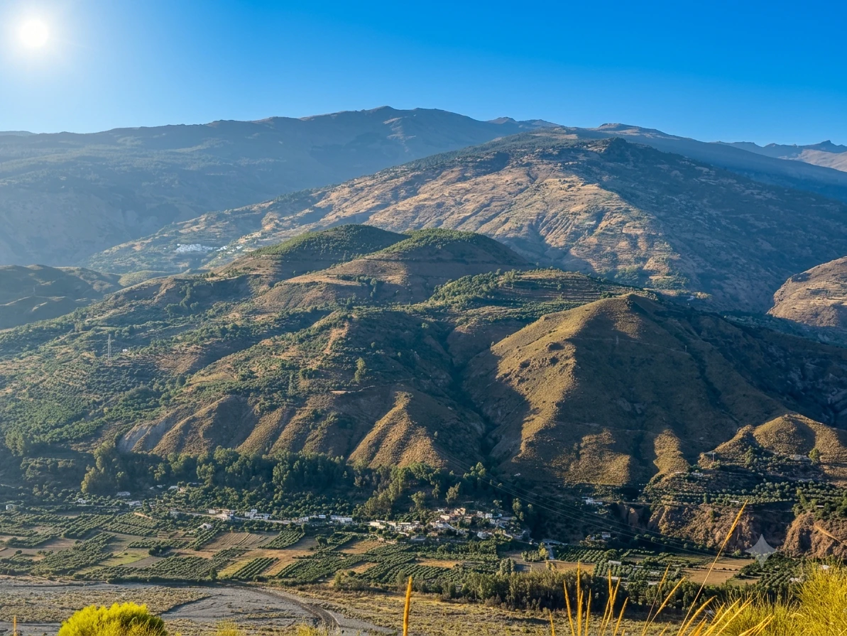 Paragliding in Soportújar (Alpujarra) 2 The southern slopes of Sierra Nevada above the Alpujarra